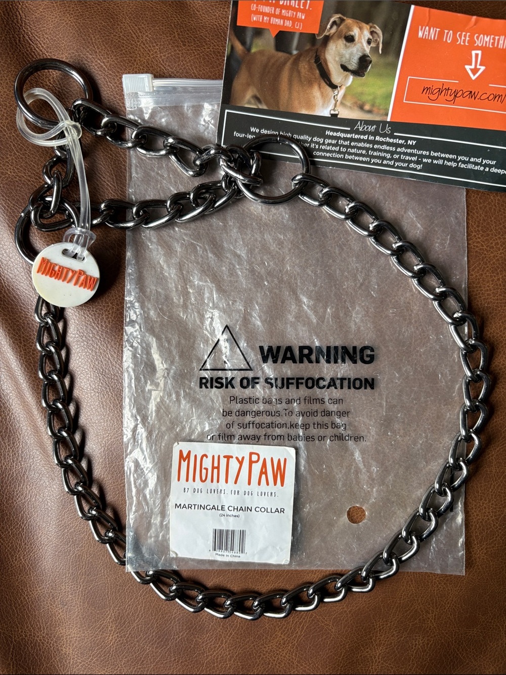 Mighty Paw 24” Martingale Chain Collar